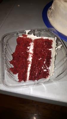 Red velvet cake slices