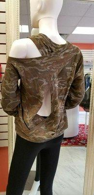 Back view of camo shirt