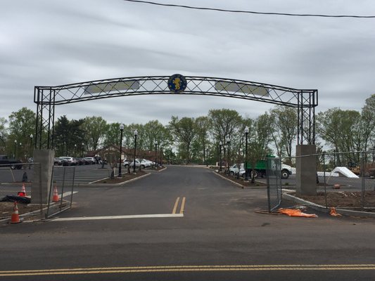 New golf course parking lot under construction