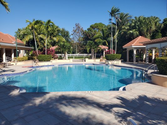 Resort style heated pool