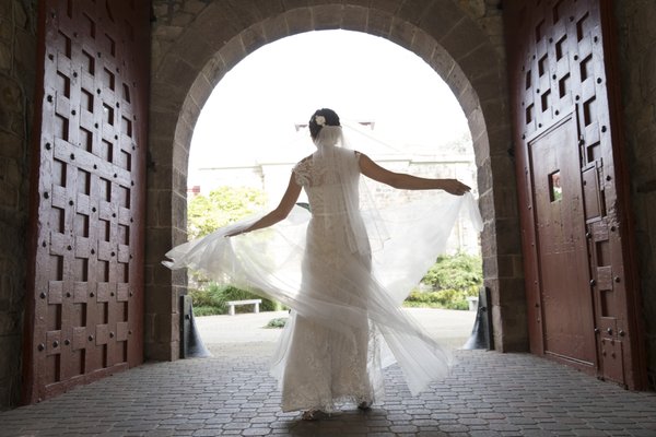 Michener Museum Bridal Portrait