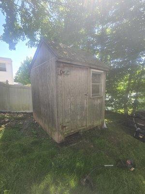 Removed my shed