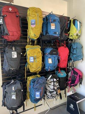 Solid selection of ski touring packs suitable for all sorts of objectives.