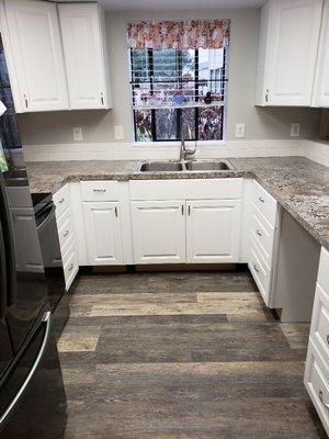 A small kitchen remodel.