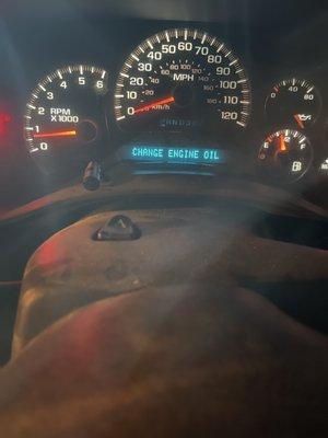 My warning lights flashing after my my service