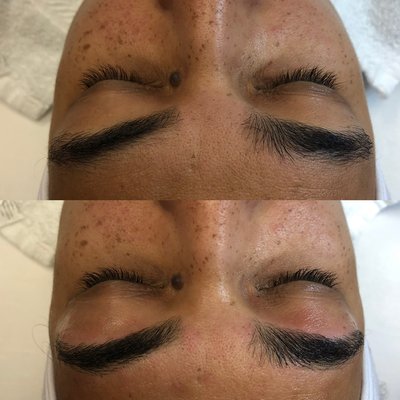 Before/After Eyebrow Wax