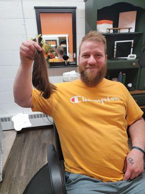 You are awesome for donating your hair!