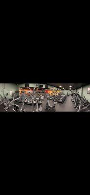 Plenty of cardio at this place on the 2nd floor! Bikes, treadmills, ellipticals and even 4 stair masters!!