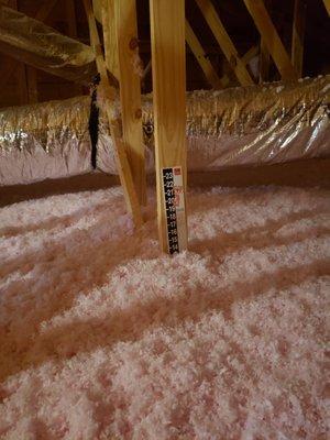 Insulation Value and thickness inspected