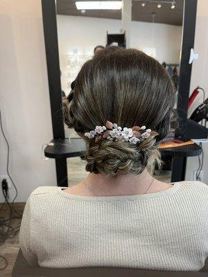 Prom hair style.