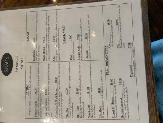 Food menu...they have daily specials too though!