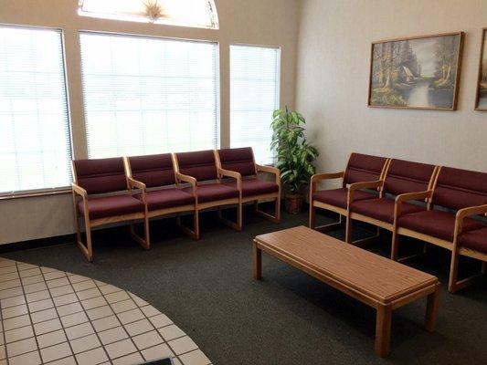 Nice spacious patient lounge/wait area