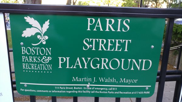 Paris Street Playground in East Boston