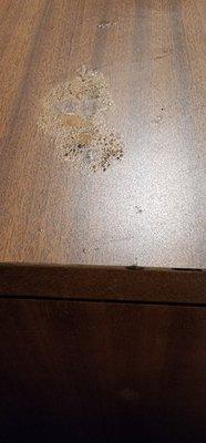 Mystery burns in nightstand