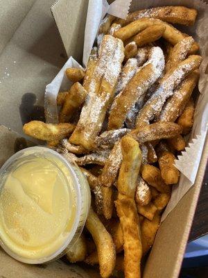 cinnamon sticks with icing dip