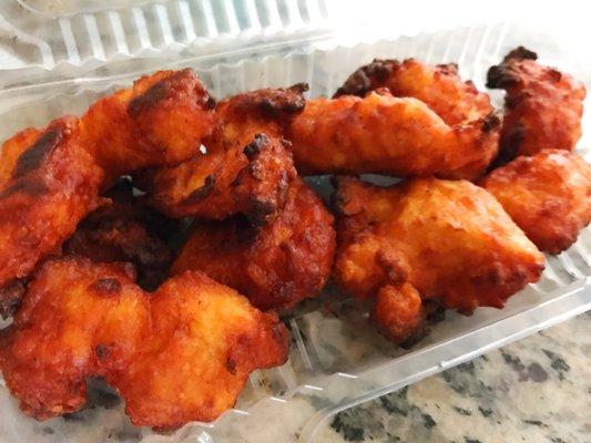 Boneless buffalo wings