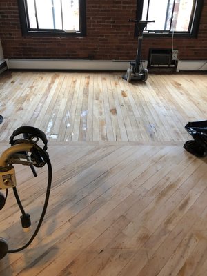 wood floor refinishing