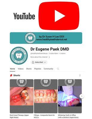 Youtube Channel:
 @healthyteethdentalusa