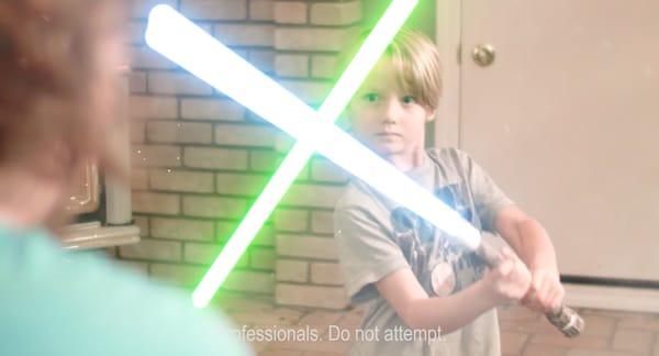 Russell Cleaning TV Commercial Light Saber Battle