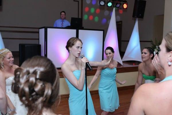 It was so fun when Jon would put a microphone in front of people on the dance floor. Some people got really into it!