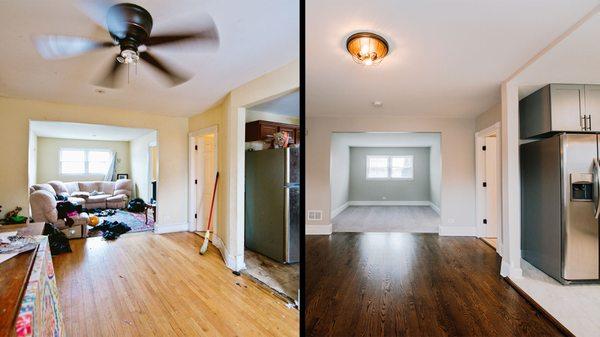 Light renovation on a rental property to prepare for leasing