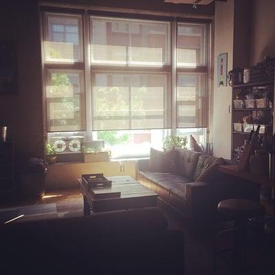 Organized loft space by Freakishly Organized.