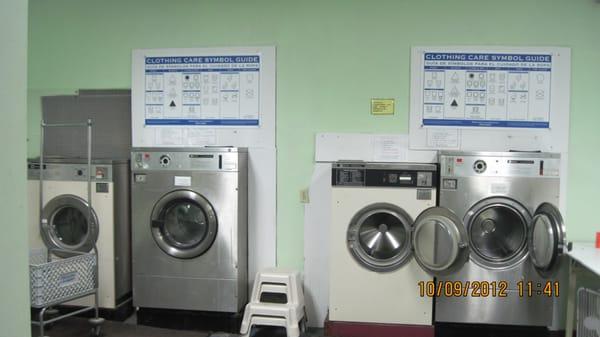 easy access and lots of room around triple load washers