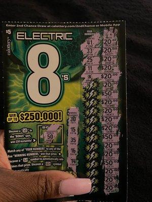 Won $500 on a scratcher (2/18/22)