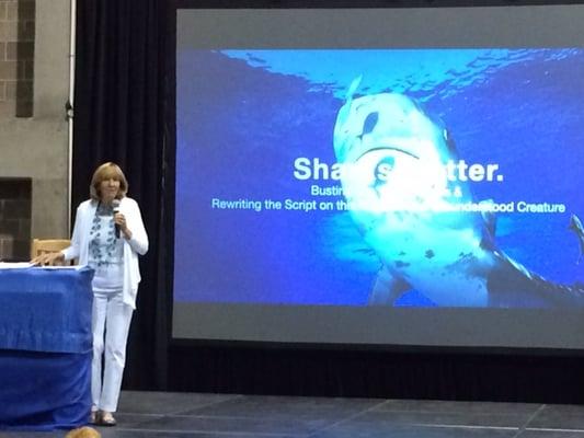 Wendy Benchley, wife of Peter Benchley (author of "Jaws") and avid shark conservationist.