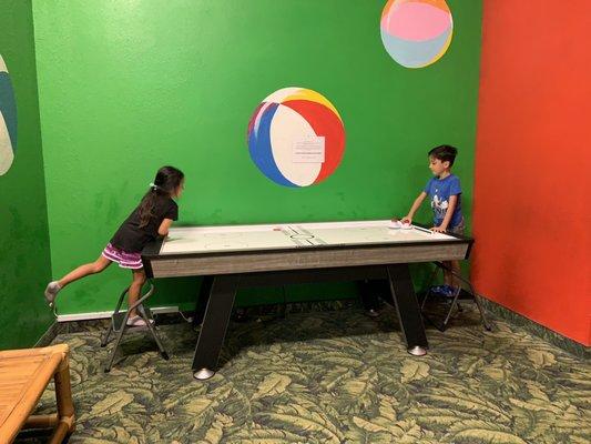 2 air hockey in the Beach Ball room 09.16.22