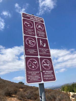 Trailhead Signage