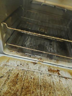 Before I cleaned the oven