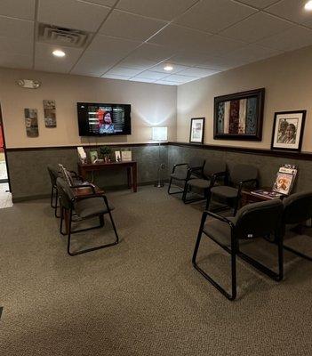 Our spacious waiting room