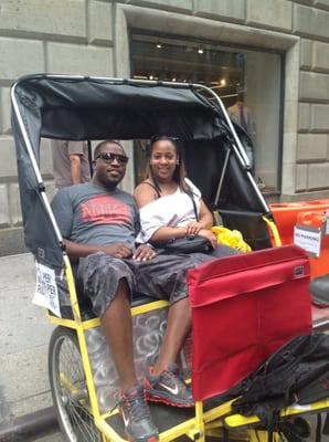 Central Park pedicab tour with Keenan!