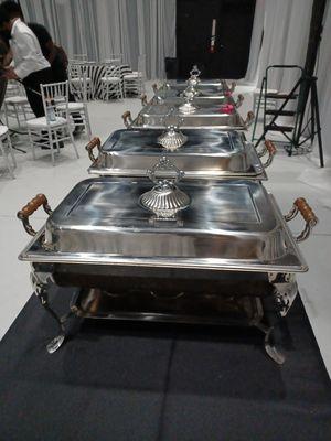 Our crown top chafing dishes.