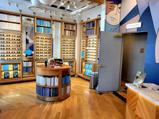 Interior Display Walls (08/25/21). @WarbyParker #SilverLake #Eyeglasses #Specs