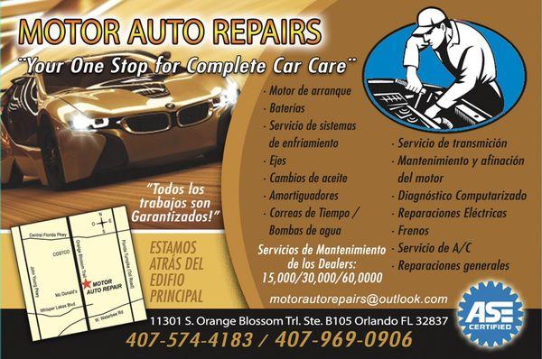 Your only stop for complete car care