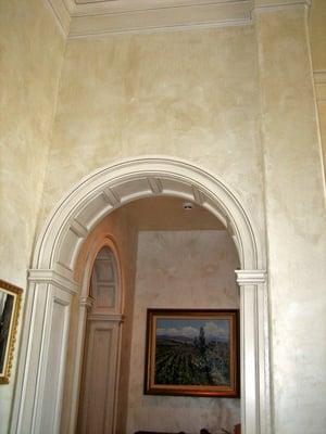 Lusterstone Walls, Antiquing Glaze on Millwork