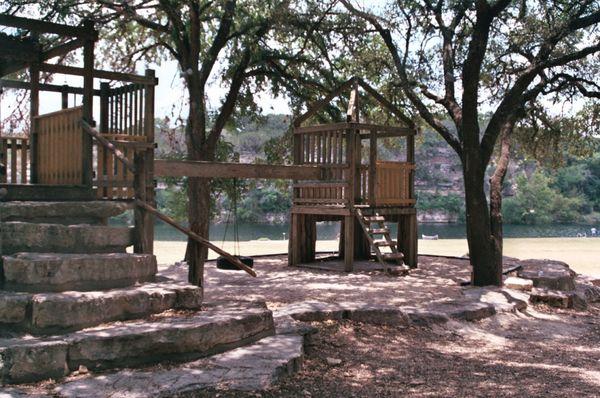 kids' playground near the lodge