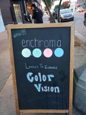 They have enchroma glasses here!!!