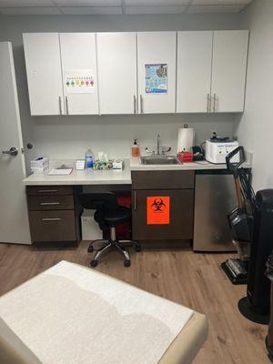 Clean exam room