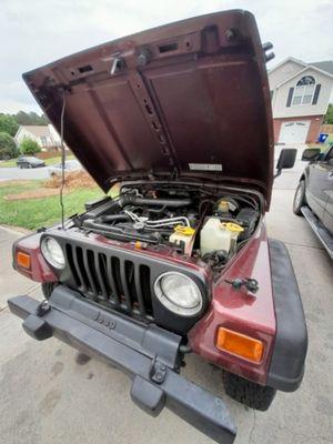 Jeep Wrangler with a misfire on cylinder no.2