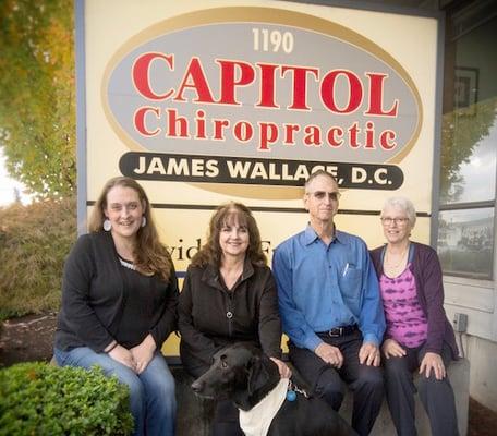 The staff and doctor at Capitol Chiropractic