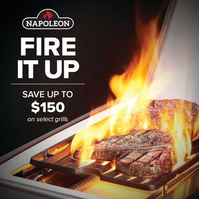 Save now on Napoleon Grills! Special discounts expire June 11.