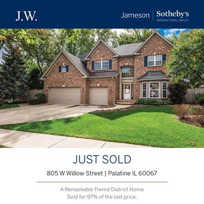 Recently Sold Palatine Estate. Located in Fremd District