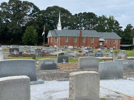 We currently service this entire church cemetery in Winder.