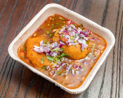 Mishtaan's Speciality Rasam Vada, Perfect for a Chilly Day.