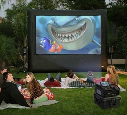 Large Inflatable Screens for Outdoor Movies & Video Games!