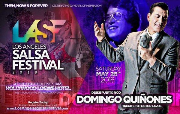 Los Angeles Salsa Festival
2018 Memorial Weekend

Txt #LASF to 626-600-6377

www.LosAngelesSalsaFestival.com
PROMO CODE TATINESS