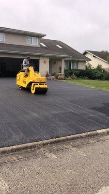 Previous asphalt driveway